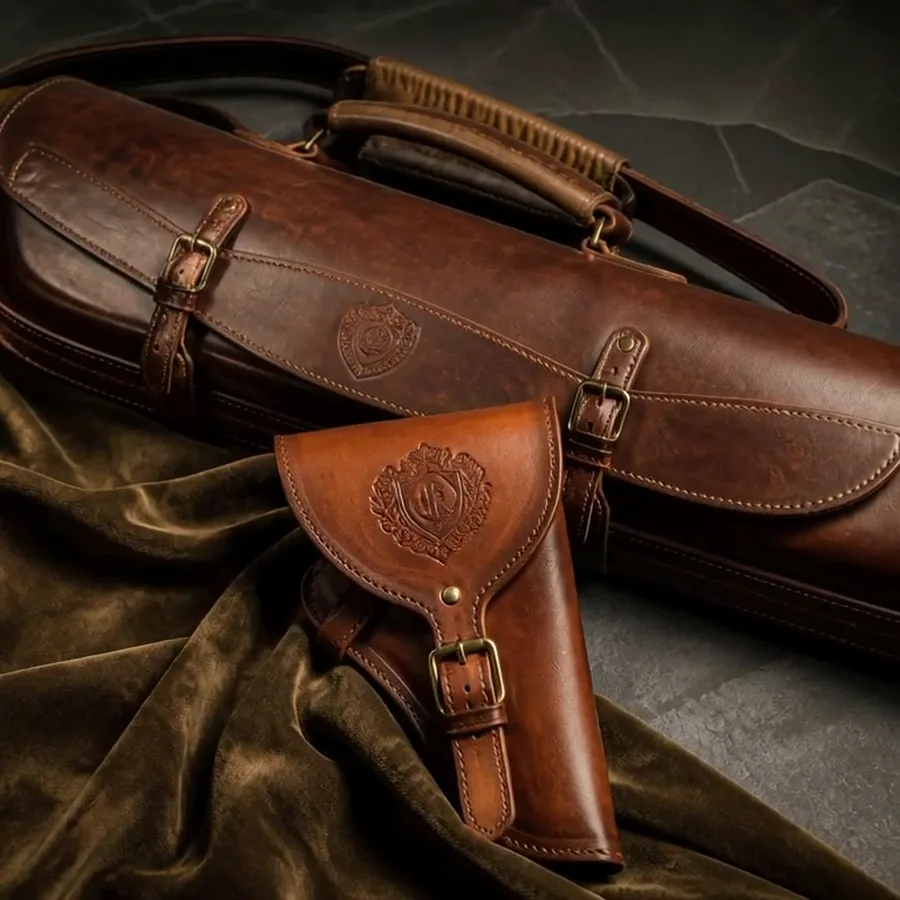 Custom Leather Holsters & Rifle Bags